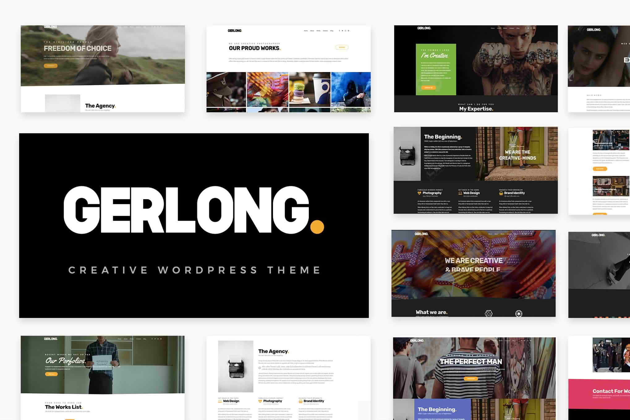 Download Gerlong - Responsive One & Multi Page Portfolio Theme GPL WordPress Plugin