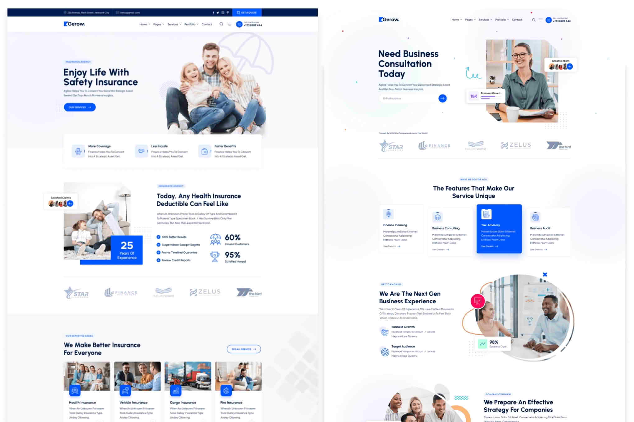 Gerow - Business Consulting WordPress Theme + RTL
