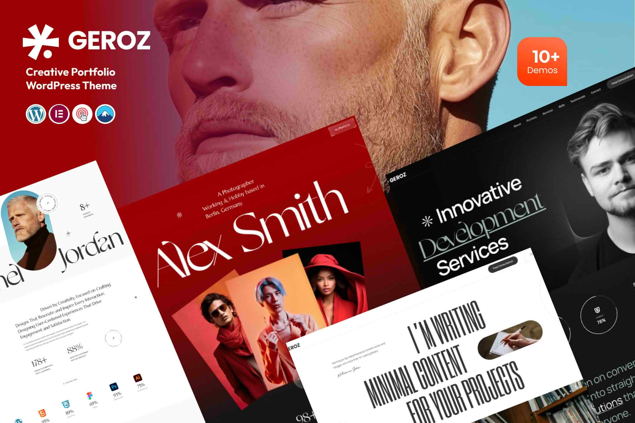 Download Geroz - Creative Portfolio Digital Agency WP Theme GPL WordPress Plugin
