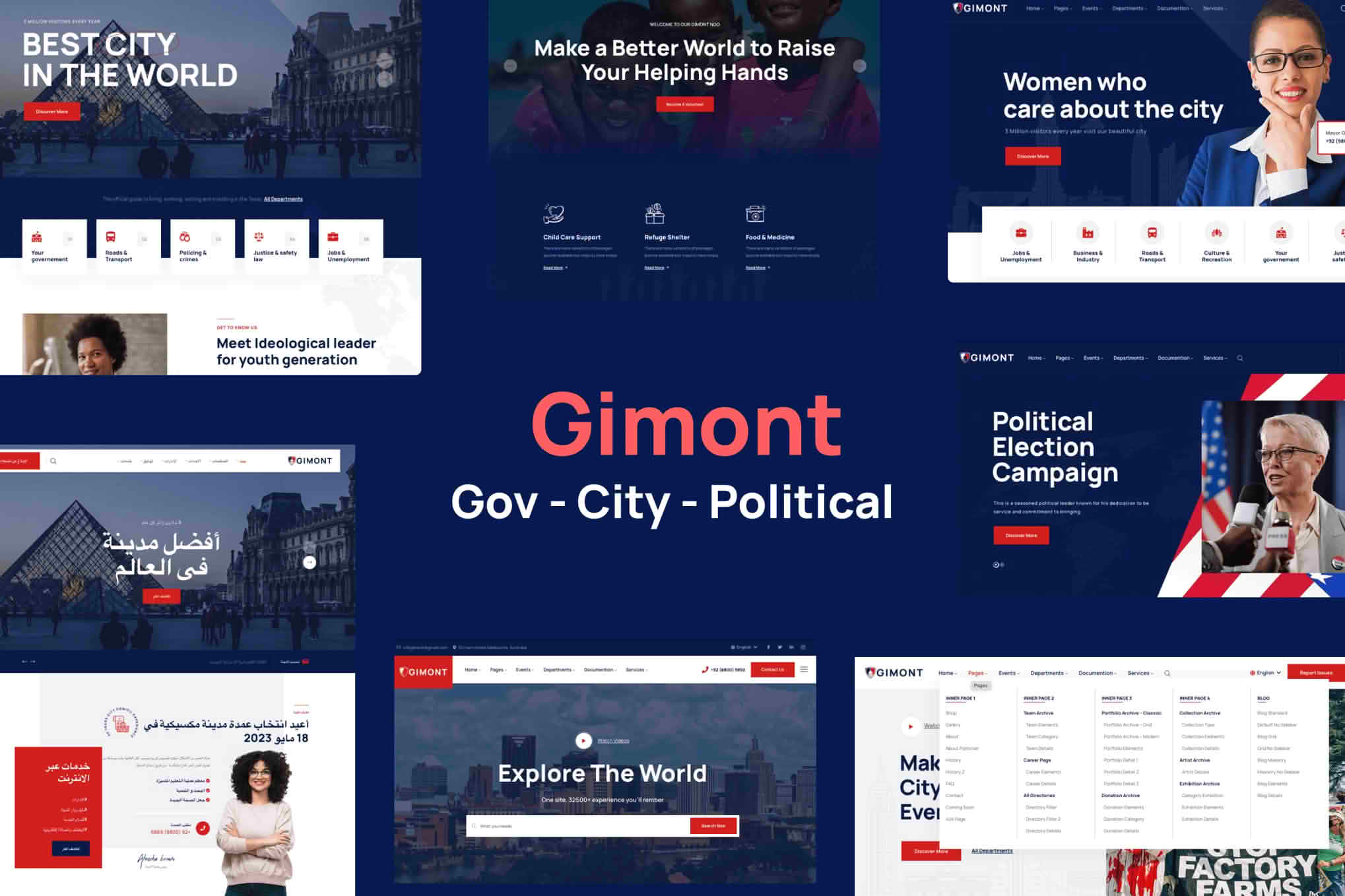 Download Gimont - City Government WordPress Theme GPL WordPress Plugin