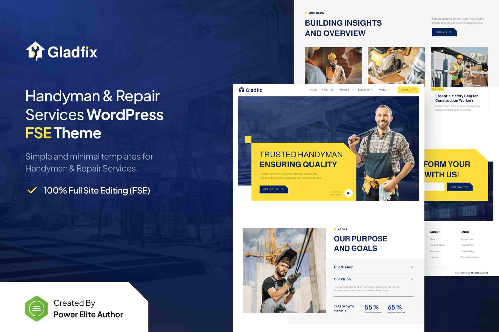 Download Gladfix – Handyman & Repair Services FSE WordPress Theme GPL WordPress Plugin