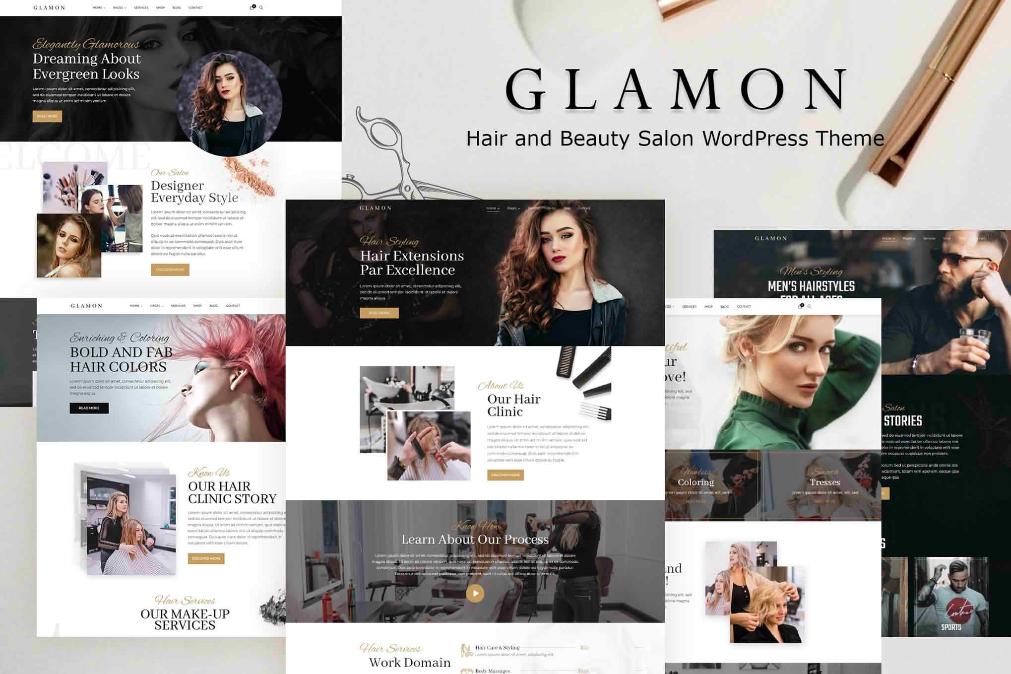 Download Glamon - Salon & Barber Shop Theme GPL WordPress Plugin