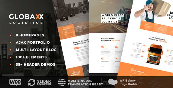 Download Globax - Logistics WordPress Theme GPL WordPress Plugin