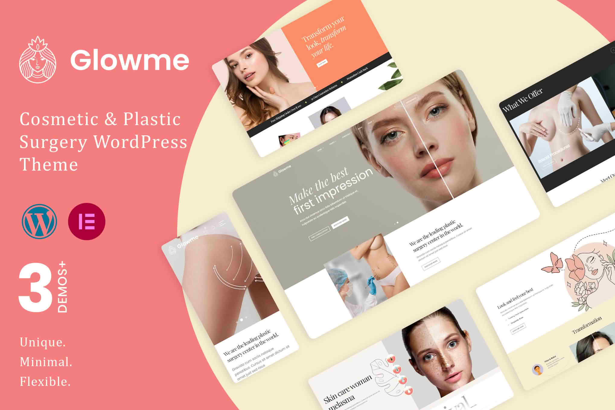 Download GlowME - Cosmetic & Plastic Surgery WordPress Theme GPL WordPress Plugin