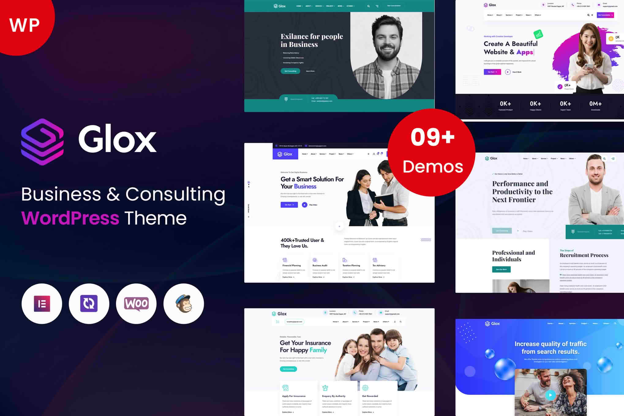 Download Glox - Consulting WordPress Theme GPL WordPress Plugin