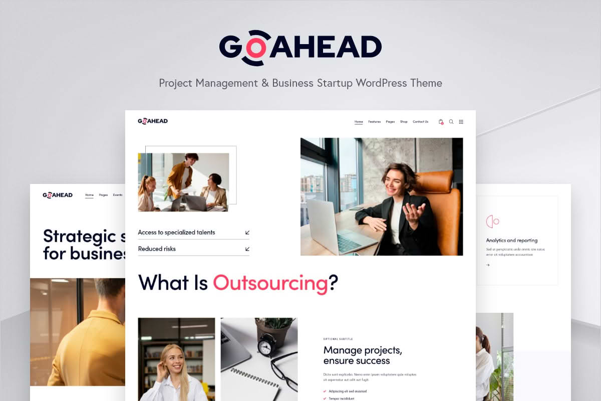 Download GoAhead — Business Startup WordPress Theme GPL WordPress Plugin