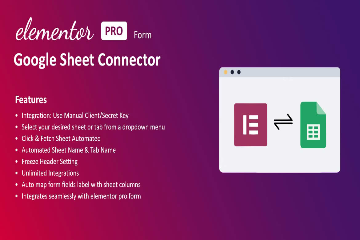 Download Google Sheet Connector For Elementor Forms