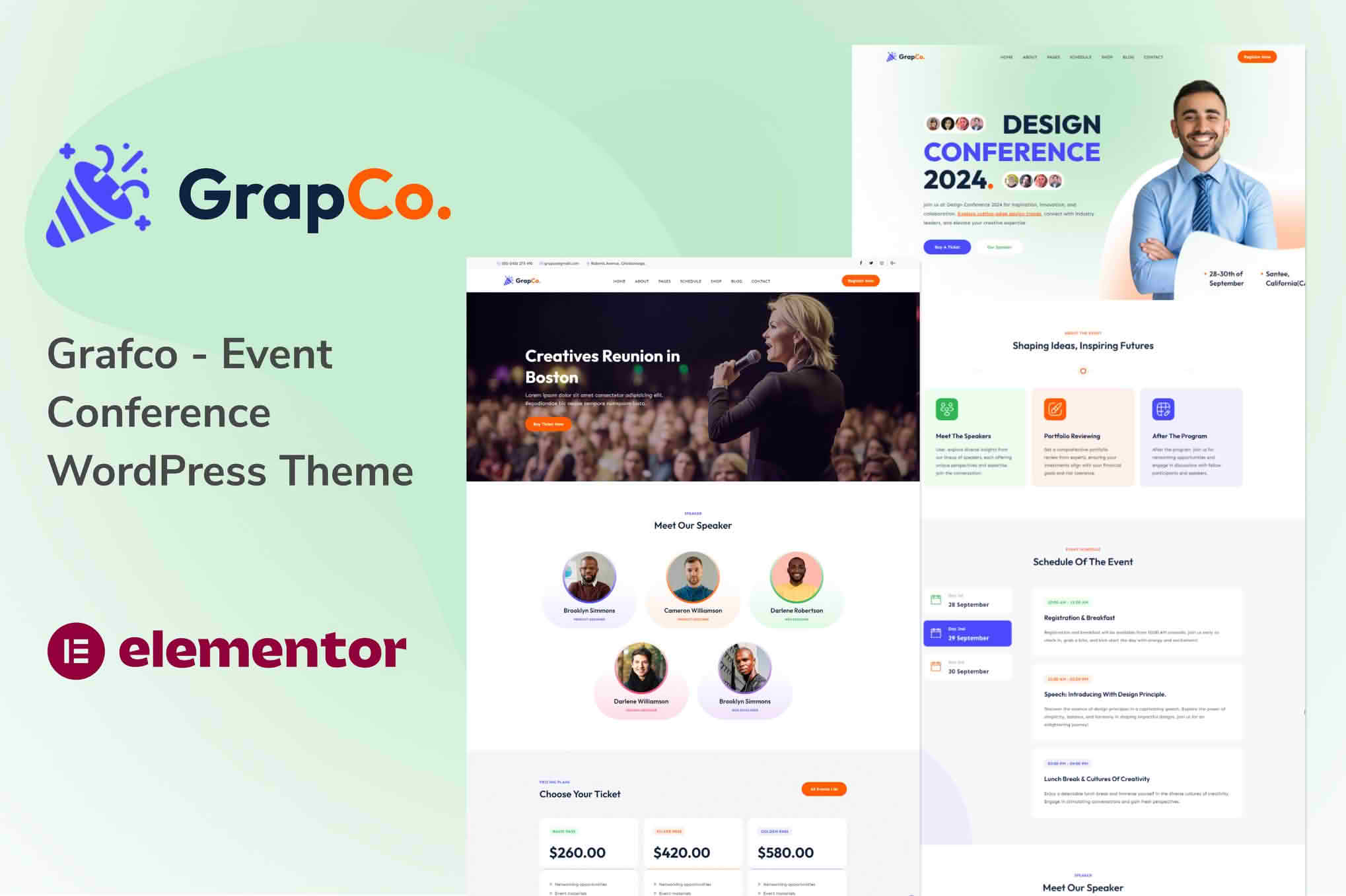 Download Grafco - Event Conference WordPress Theme GPL WordPress Plugin