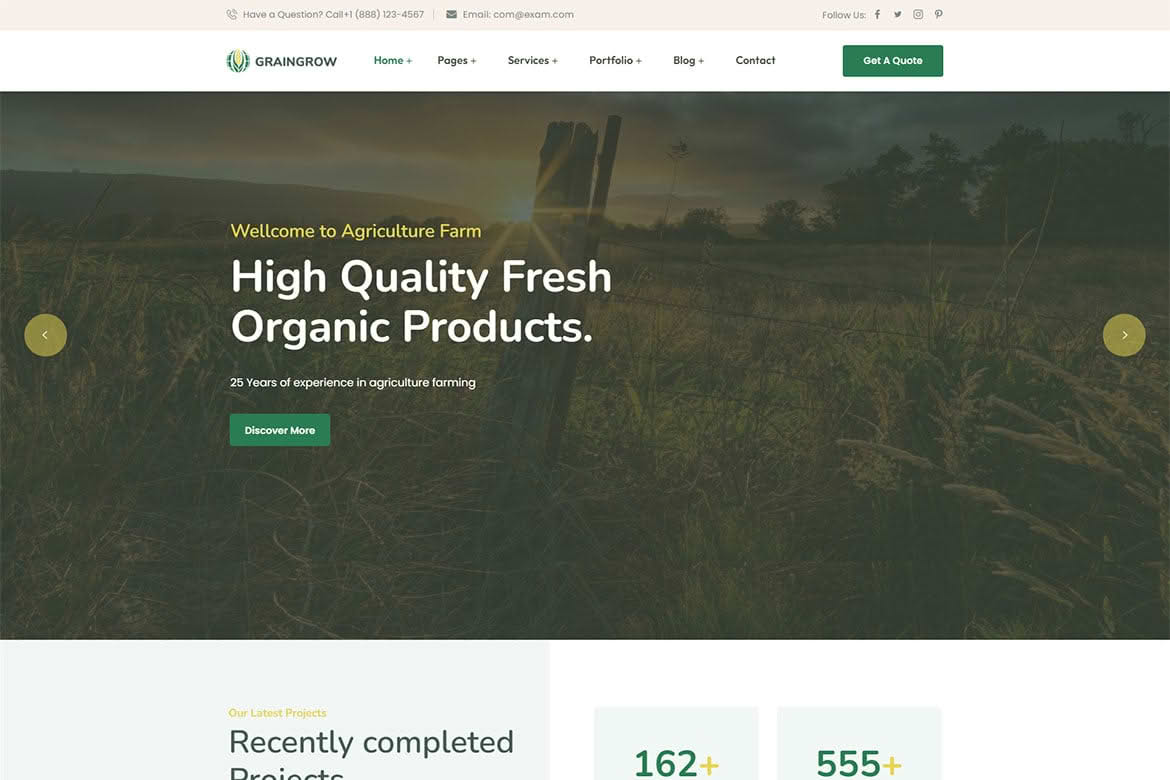 Download Graingrower – Agriculture Farming WordPress Theme GPL WordPress Plugin