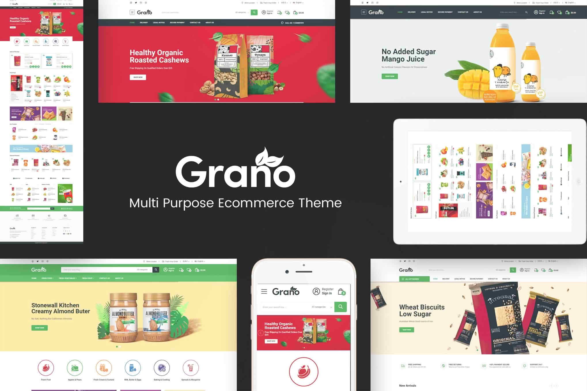 Download Grano - Organic & Food WordPress Theme GPL WordPress Plugin