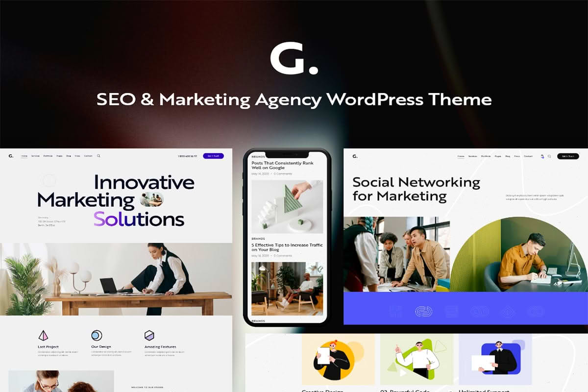 Download Granola - SEO & Marketing Agency WordPress Theme GPL WordPress Plugin