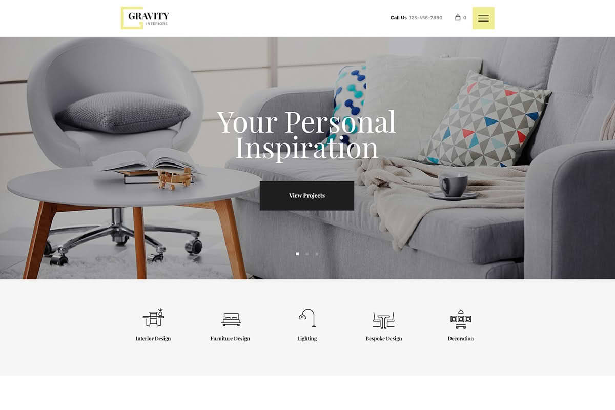 Download Gravity | A Contemporary Interior Design & Furniture Store WordPress Theme GPL WordPress Plugin