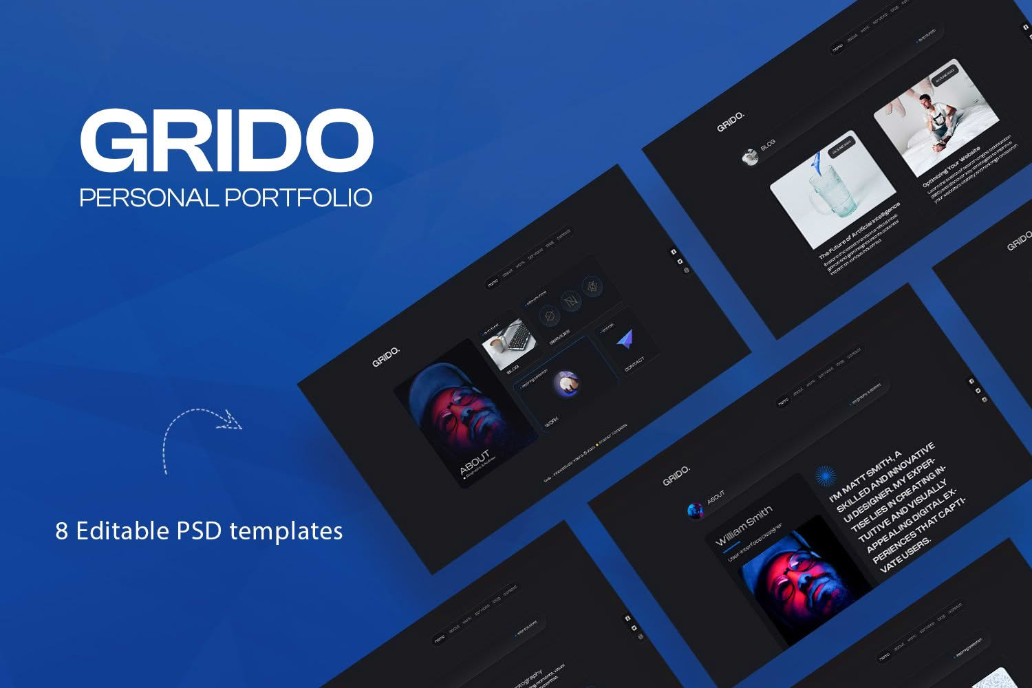Gridos - Creative Personal Portfolio