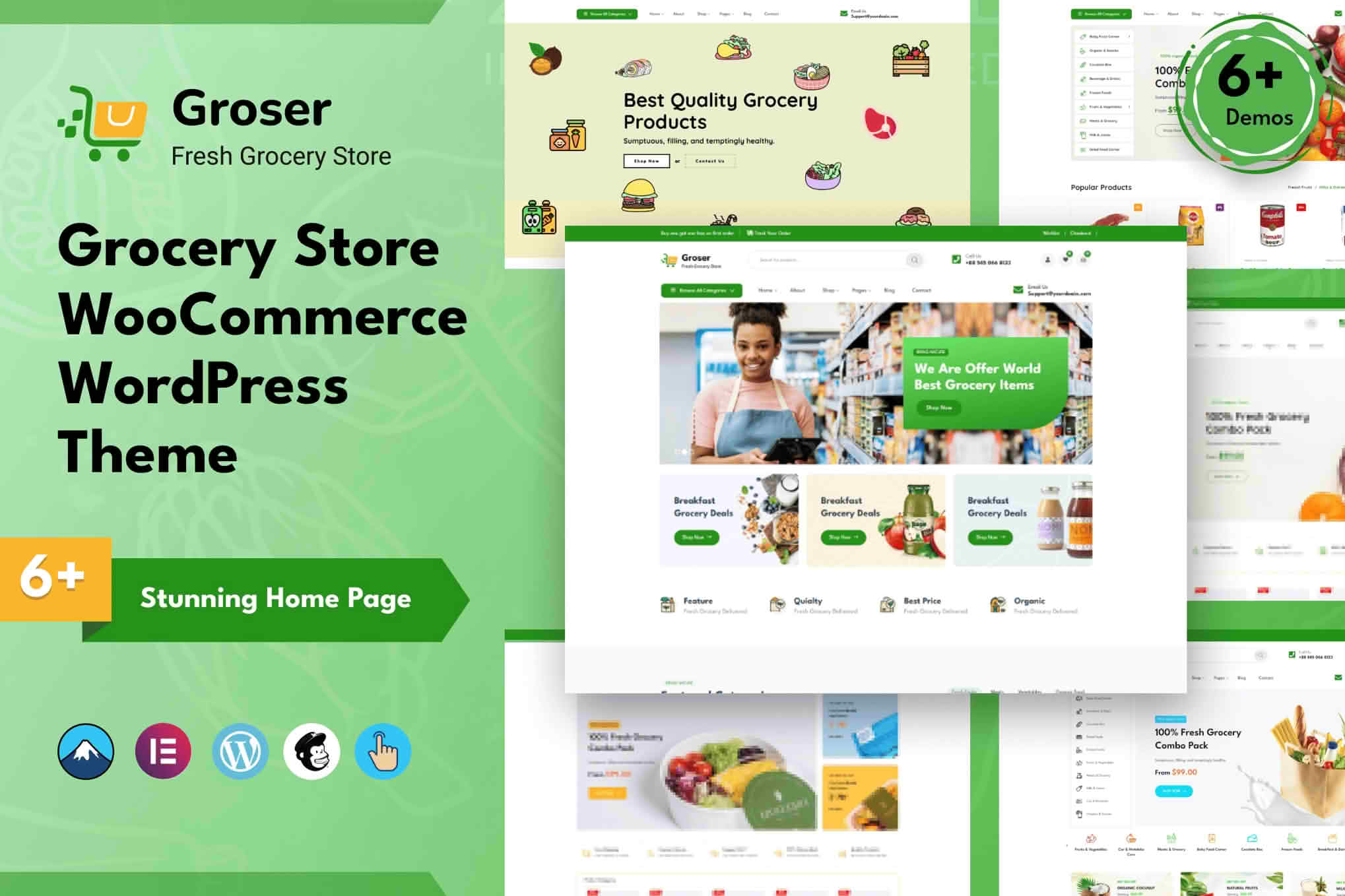 Download Groser - Grocery Store WooCommerce WordPress Theme GPL WordPress Plugin