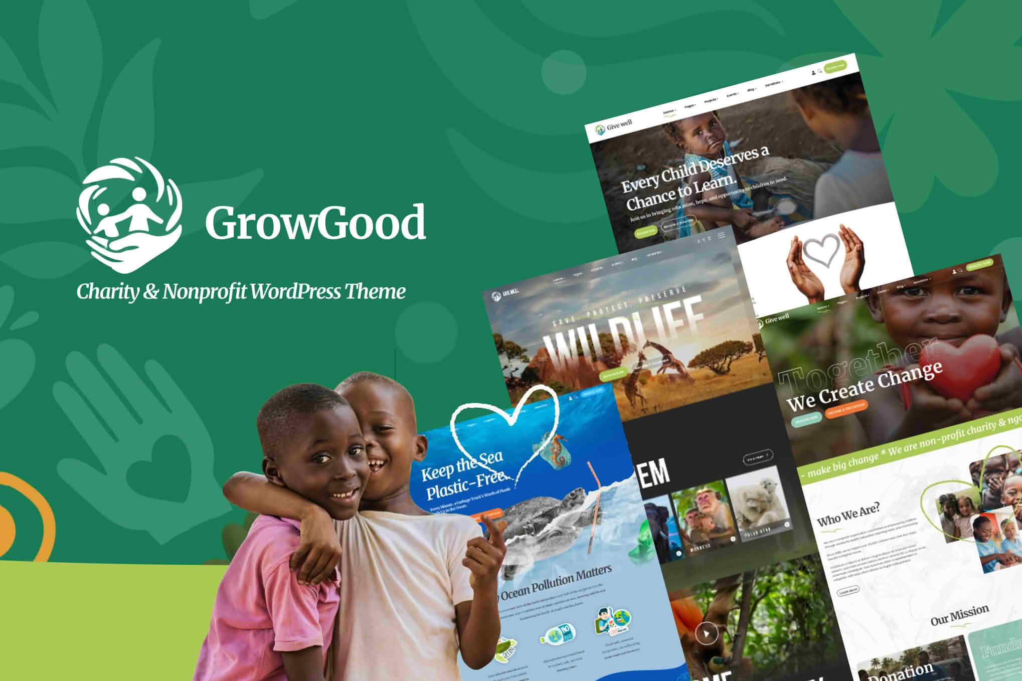 Download GrowGood - Charity & Nonprofit WordPress Theme GPL WordPress Plugin