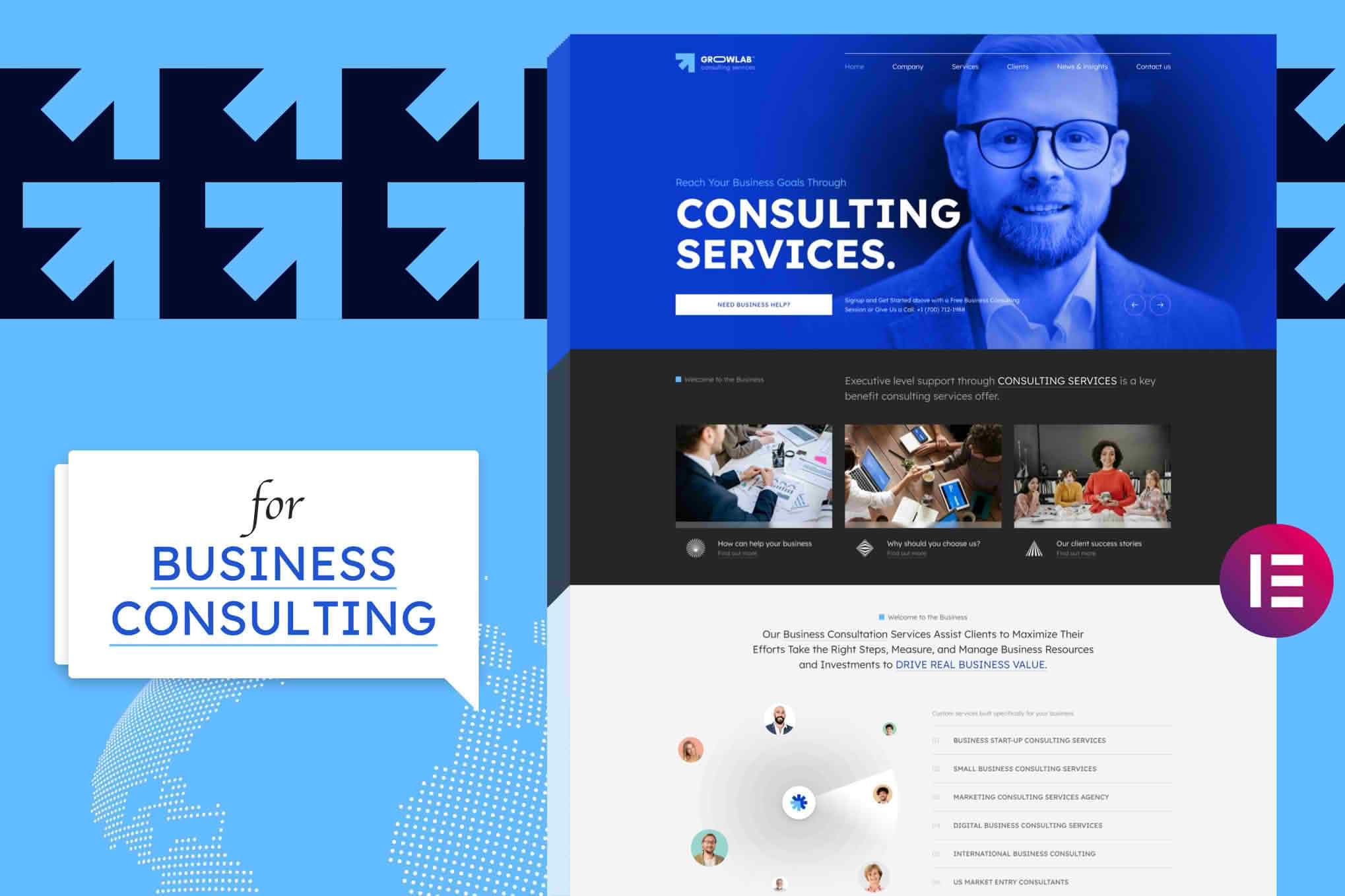 Download GrowLab - Business Consulting WordPress Theme GPL WordPress Plugin