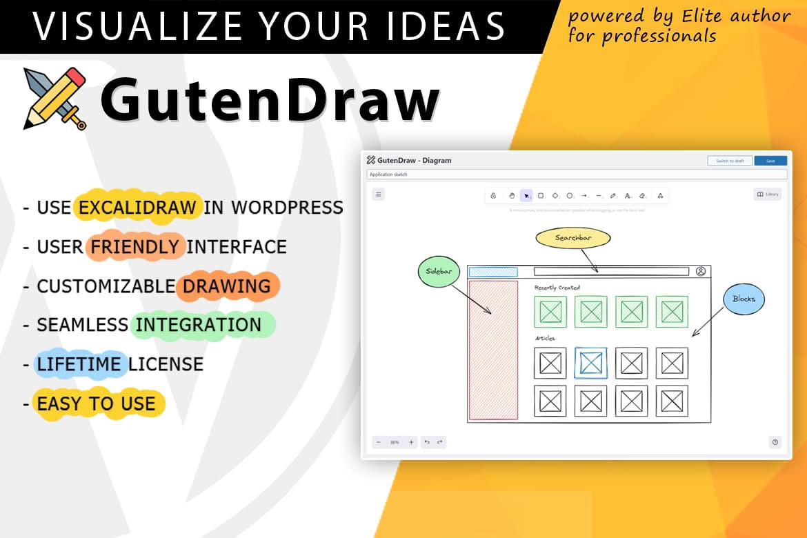 Download GutenDraw - Visualize Ideas with Excalidraw
