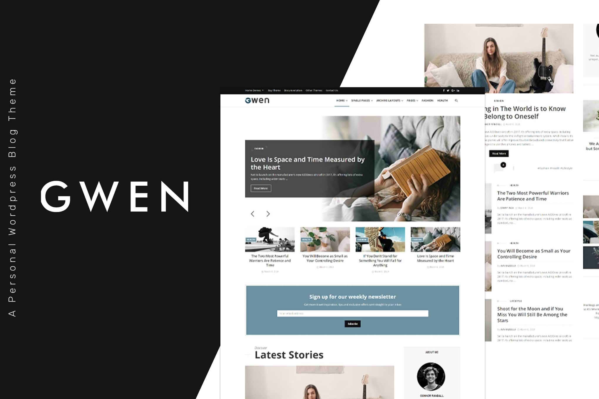 Download Gwen - Creative Personal WordPress Blog Theme GPL WordPress Plugin