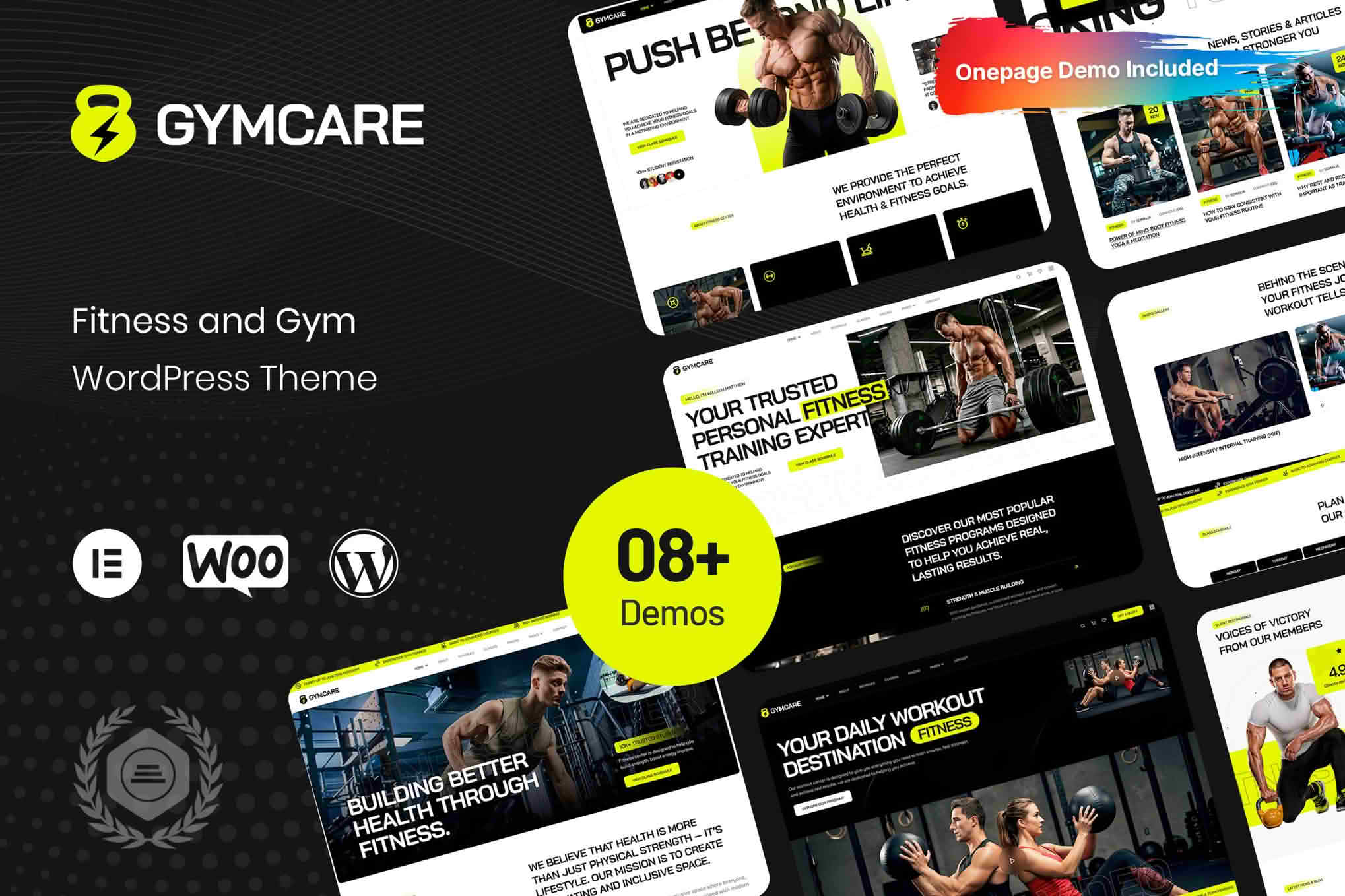 Gymcare - Fitness and Gym WordPress Theme