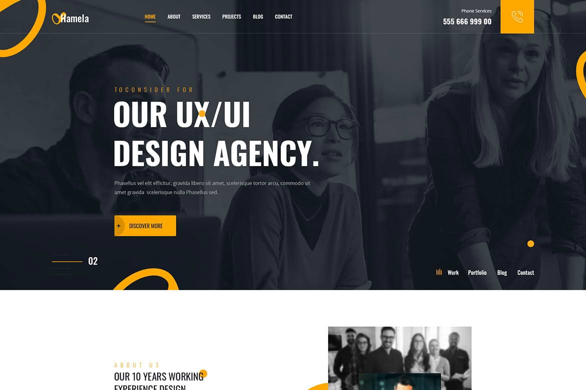 Download Hamela - Digital Agency Services WordPress Theme GPL WordPress Plugin