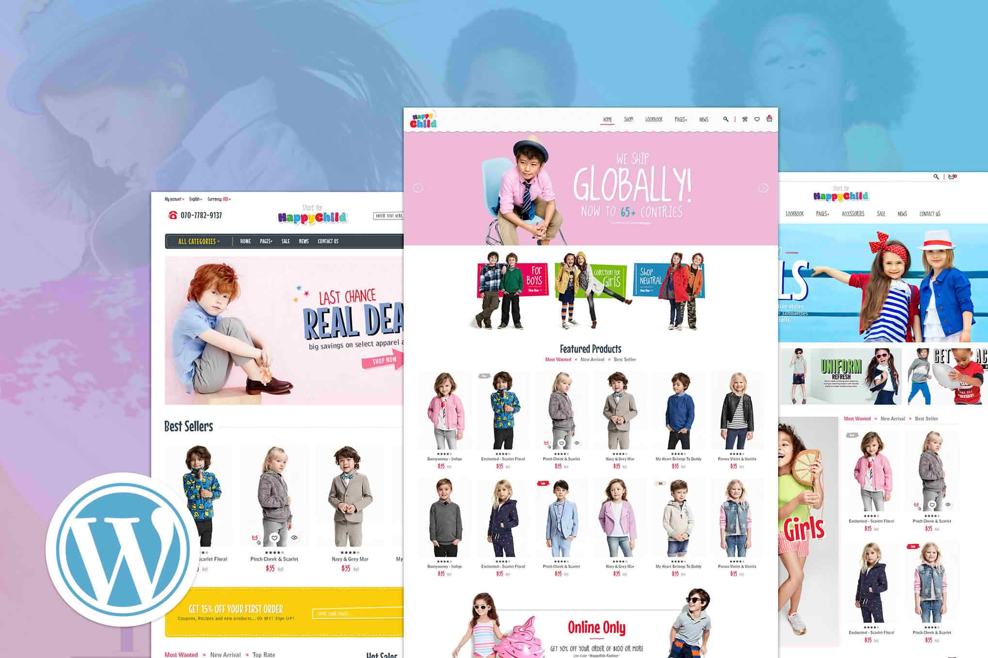Download HappyChild - Multi Store Responsive WordPress Theme GPL WordPress Plugin