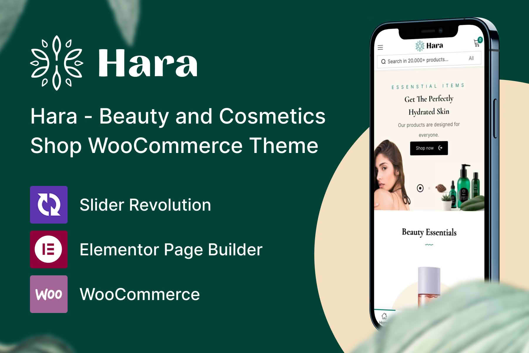 Download Hara - Beauty and Cosmetics Shop WooCommerce Theme GPL WordPress Plugin