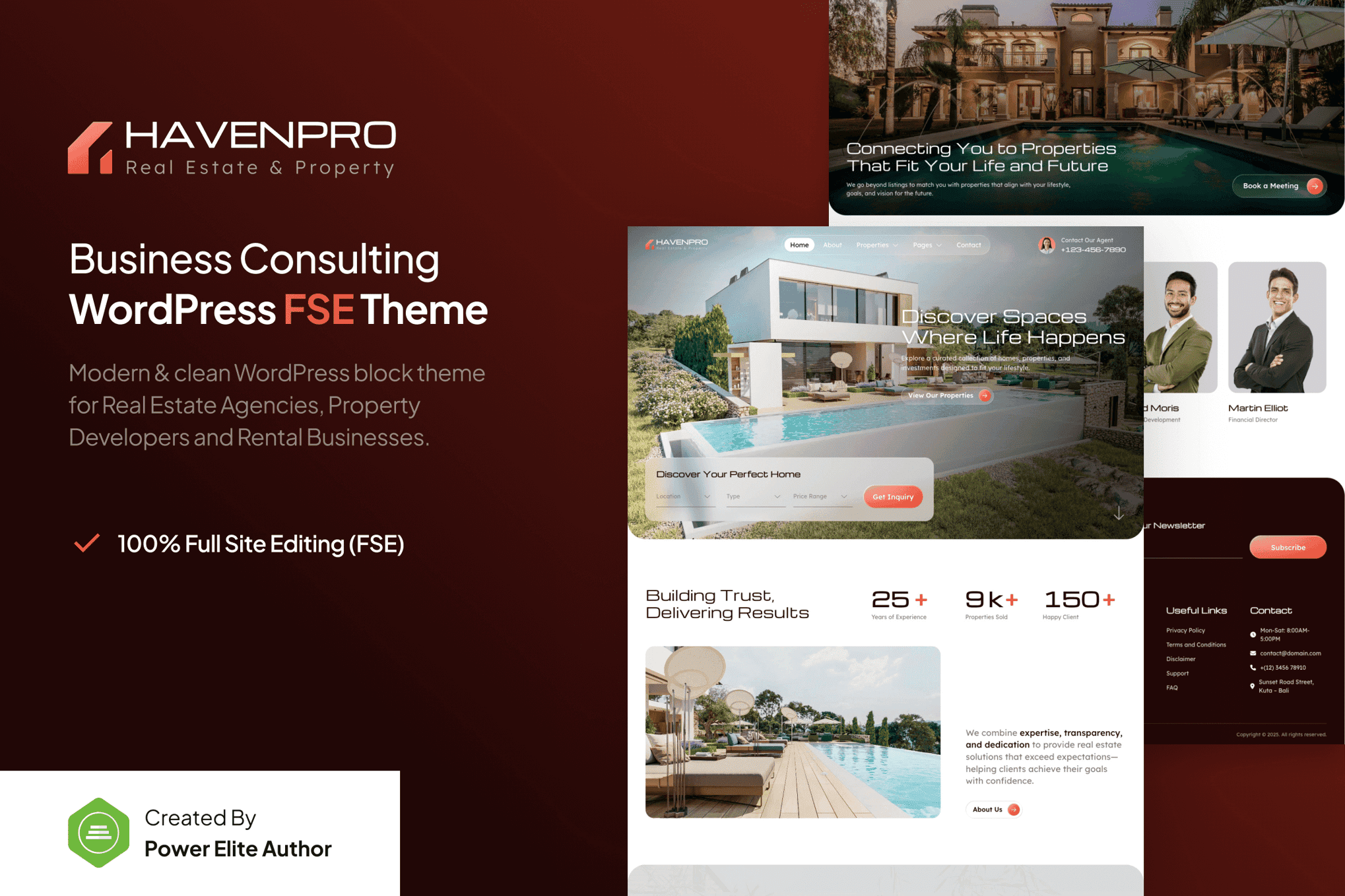 Havenpro – Real Estate Agency & Property Gutenverse FSE WordPress Block Theme