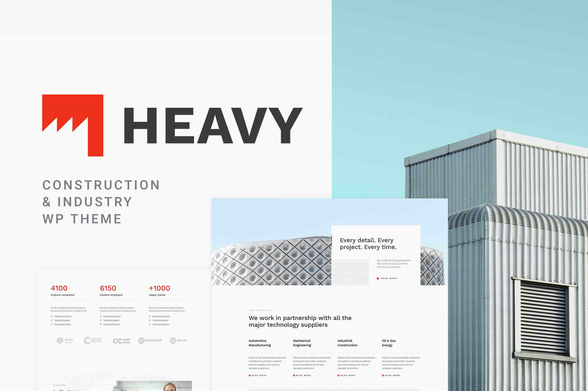 Download Heavy - Construction and Industrial WordPress Theme GPL WordPress Plugin