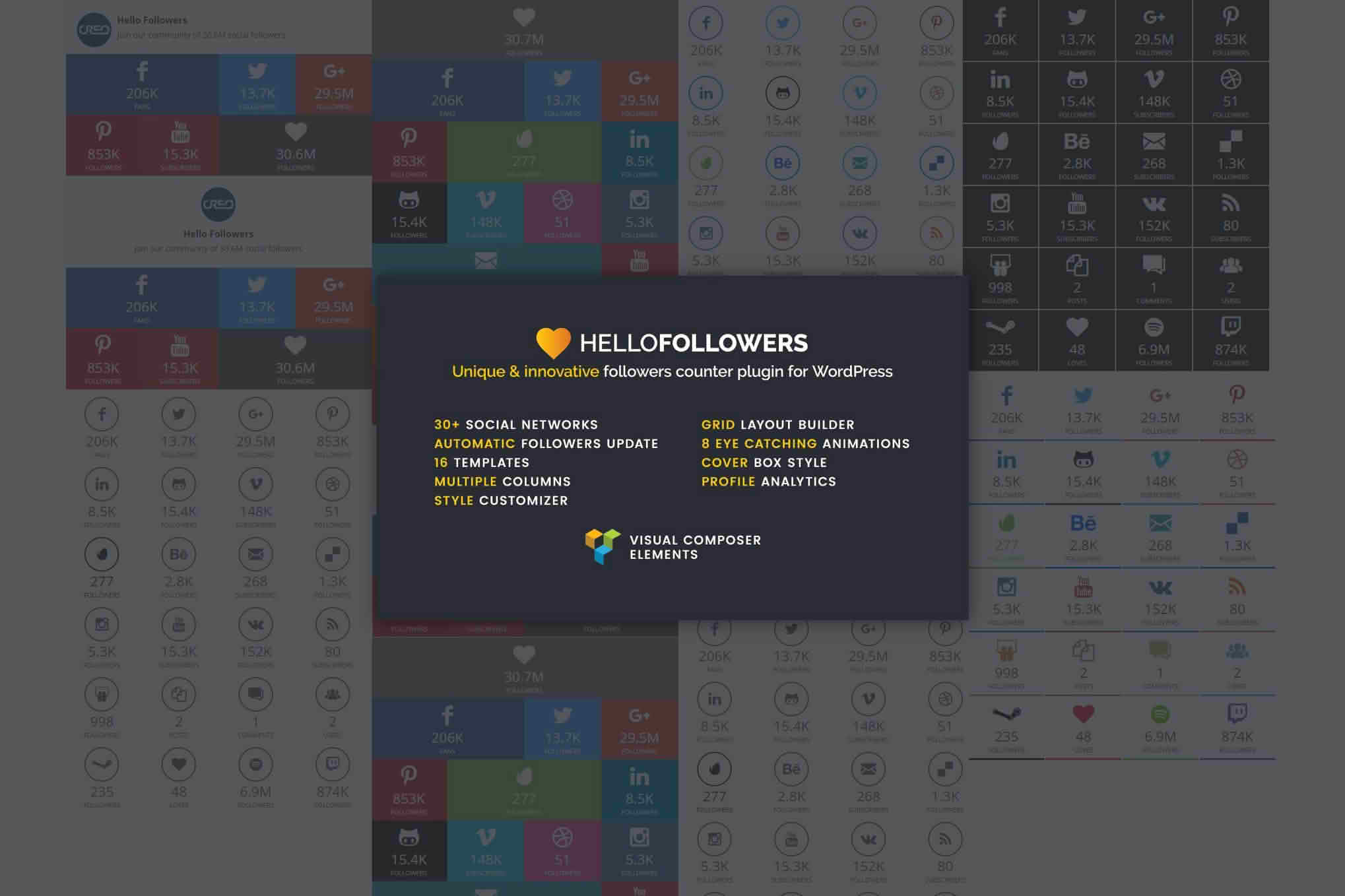 Download Hello Followers - Social Counter Plugin