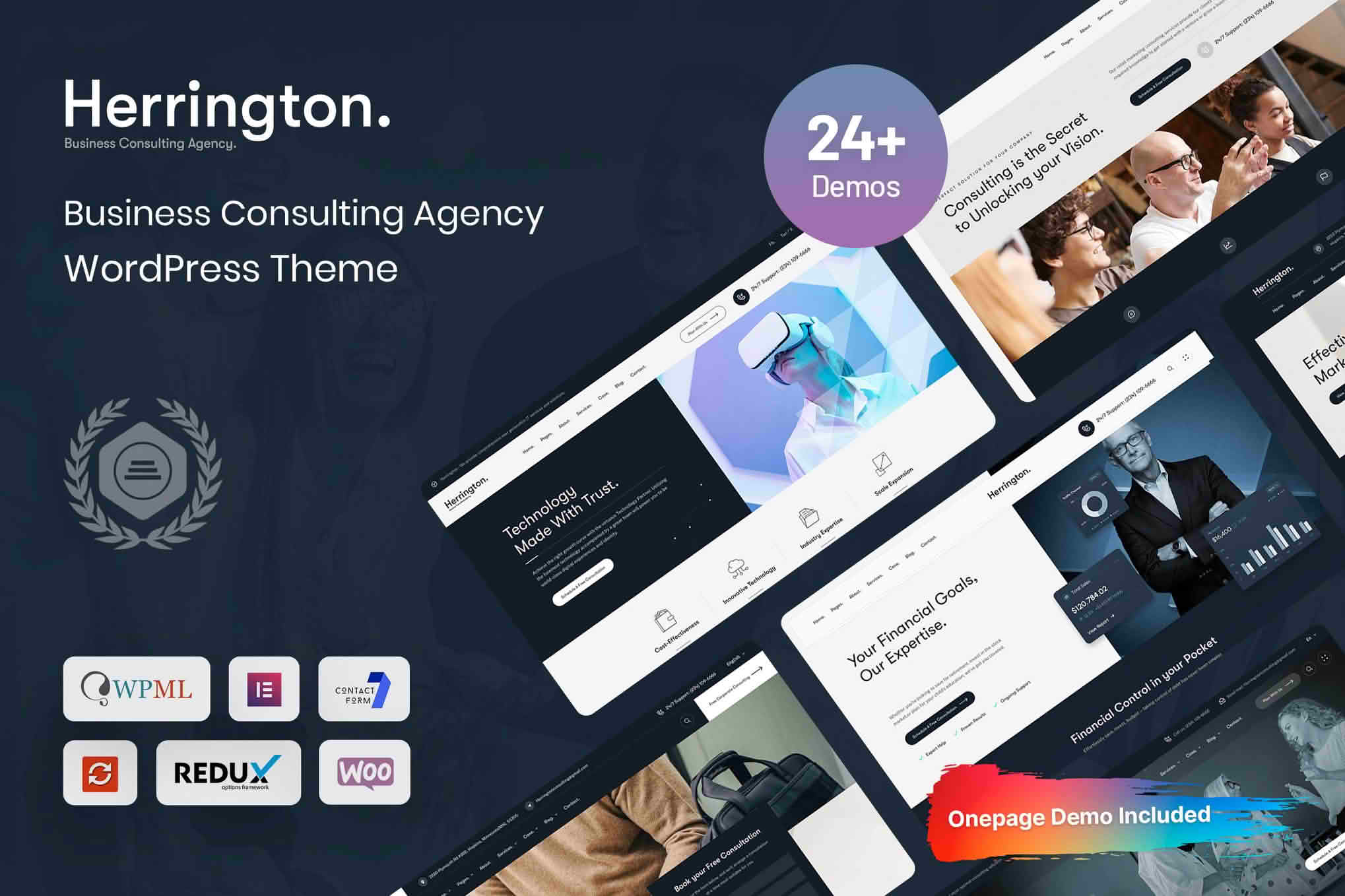 Download Herrington - Business Consulting WordPress Theme GPL WordPress Plugin