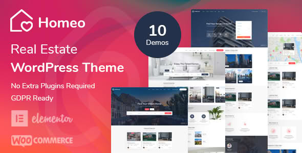 Download Homeo - Real Estate WordPress Theme GPL WordPress Plugin