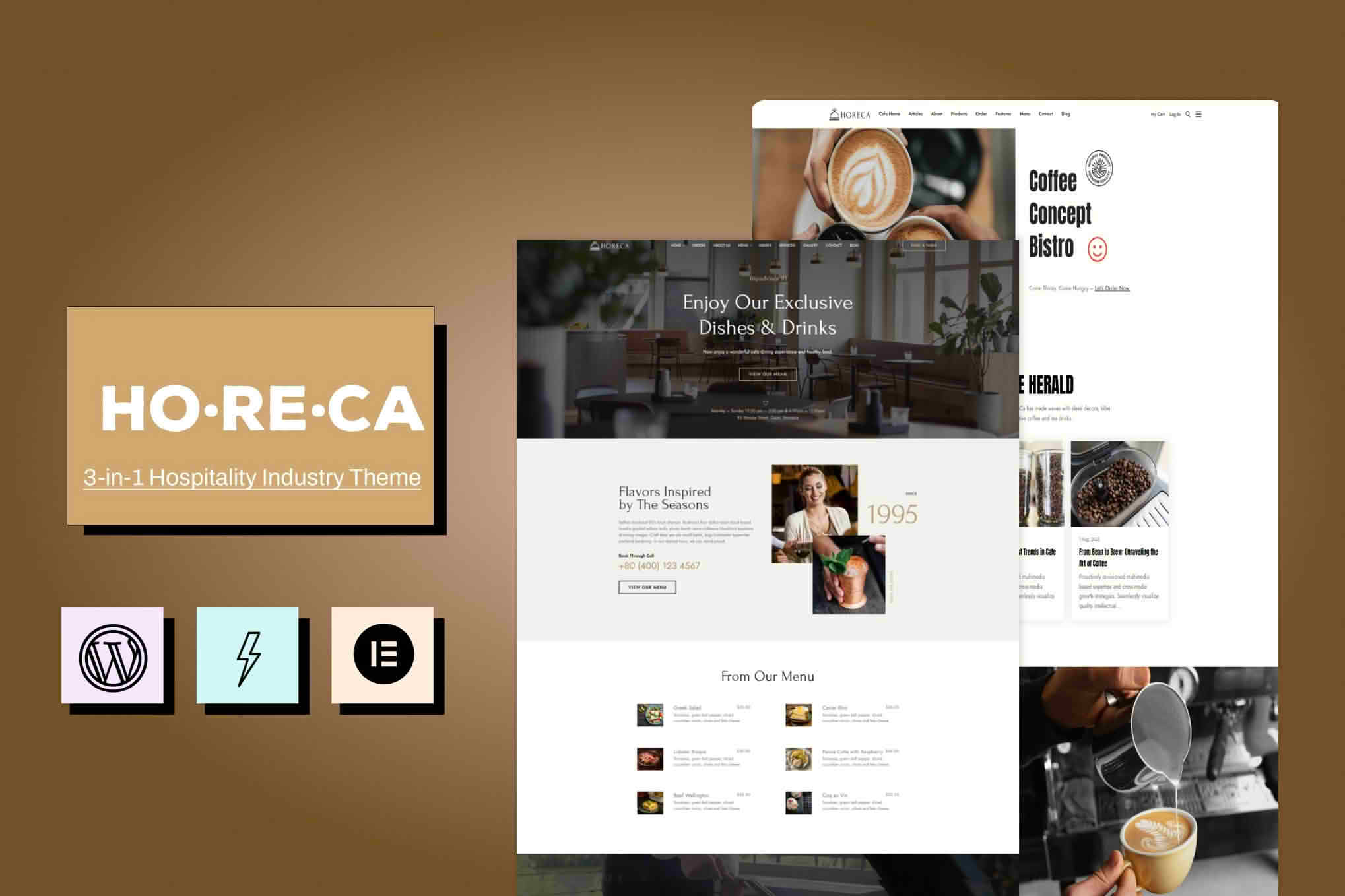 Download HoReCa - Restaurant & Food Menus Theme GPL WordPress Plugin