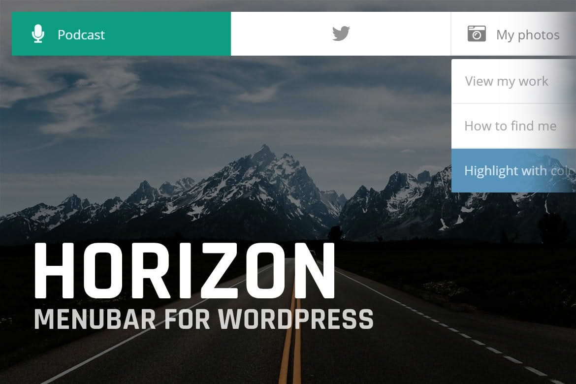 Download Horizon: Menubar for WordPress