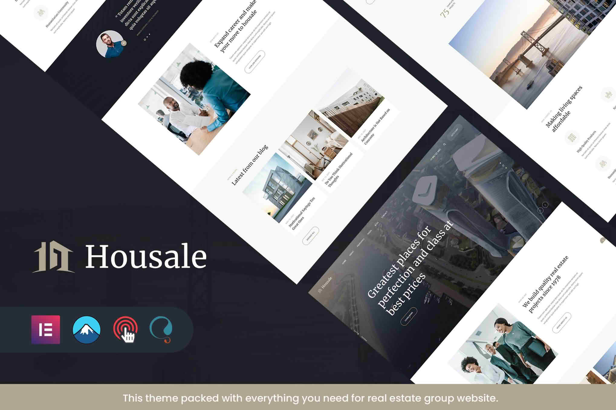 Download Housale - Real Estate Group WordPress Theme + RTL GPL WordPress Plugin