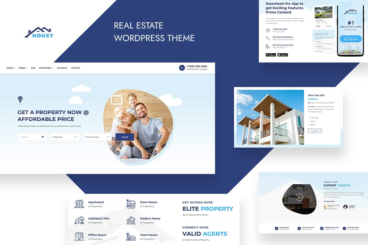 Download Houzy - Real Estate WordPress GPL WordPress Plugin