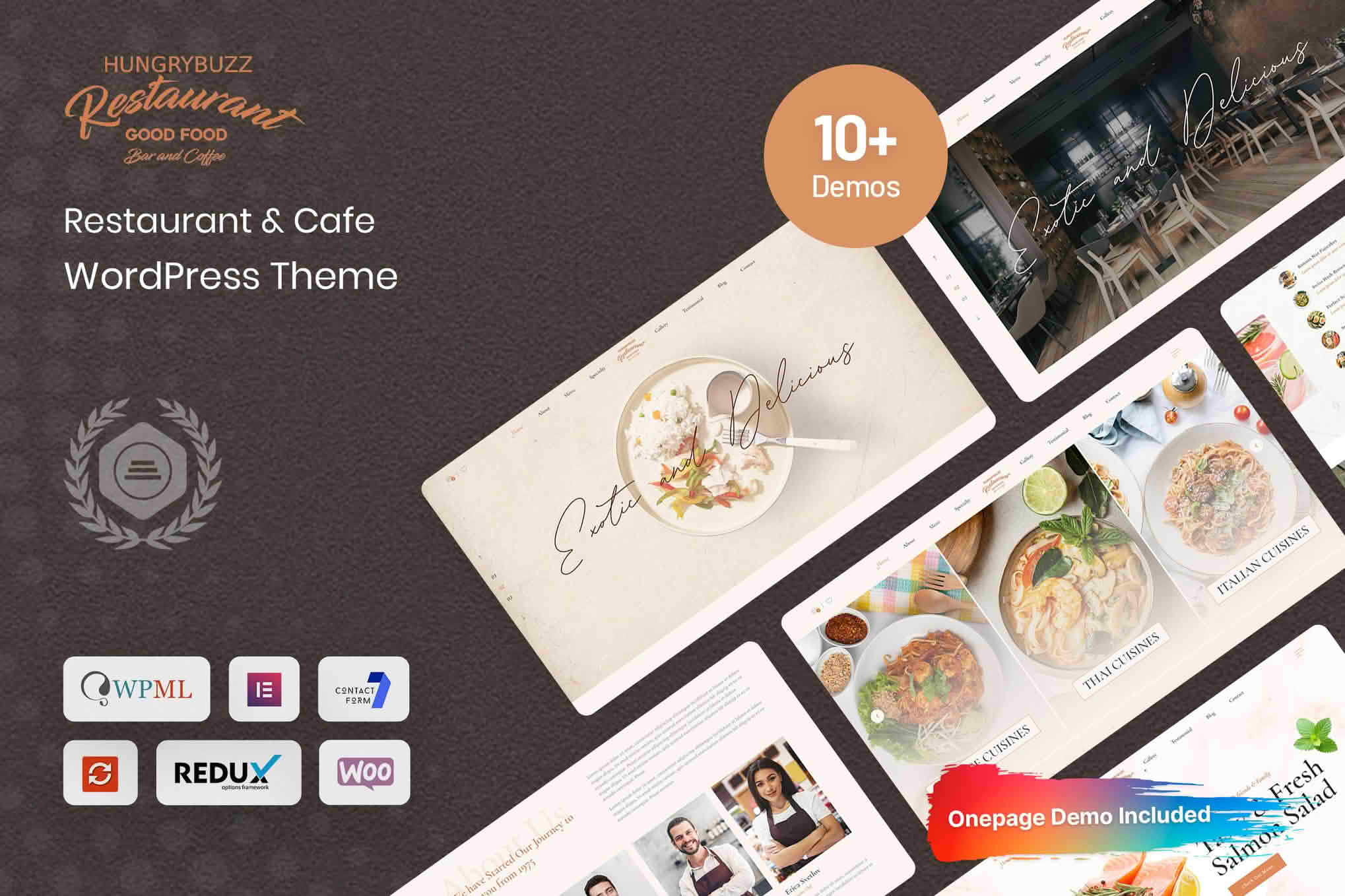 Download Hungrybuzz - Restaurant WordPress Theme GPL WordPress Plugin