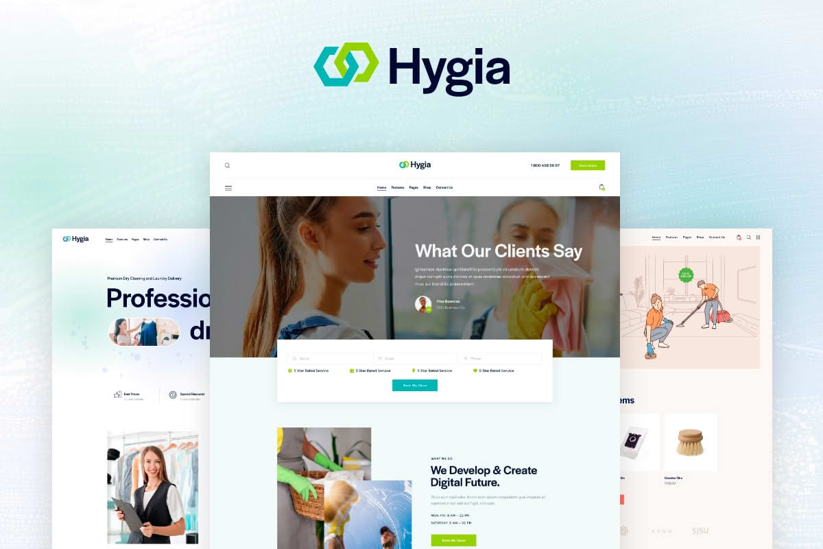 Download Hygia - Cleaning Services Multipurpose WordPress Theme GPL WordPress Plugin