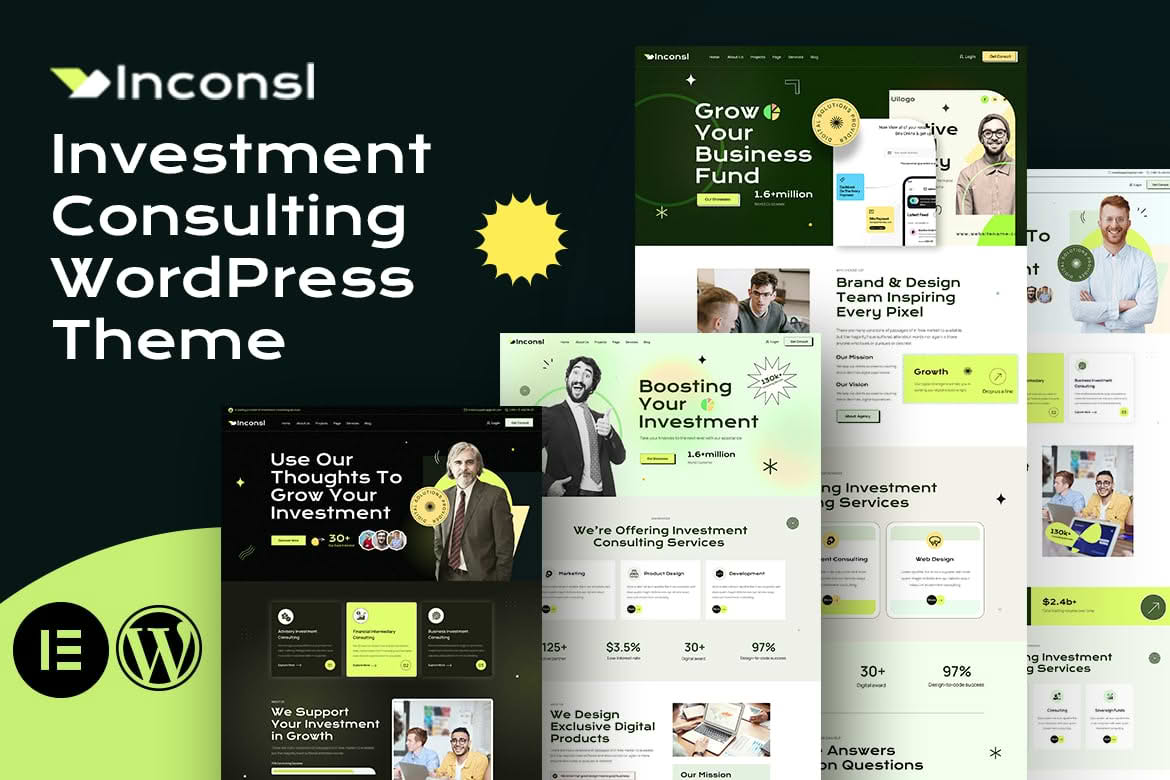 Download Iconsl - Investment Consulting WordPress Theme GPL WordPress Plugin