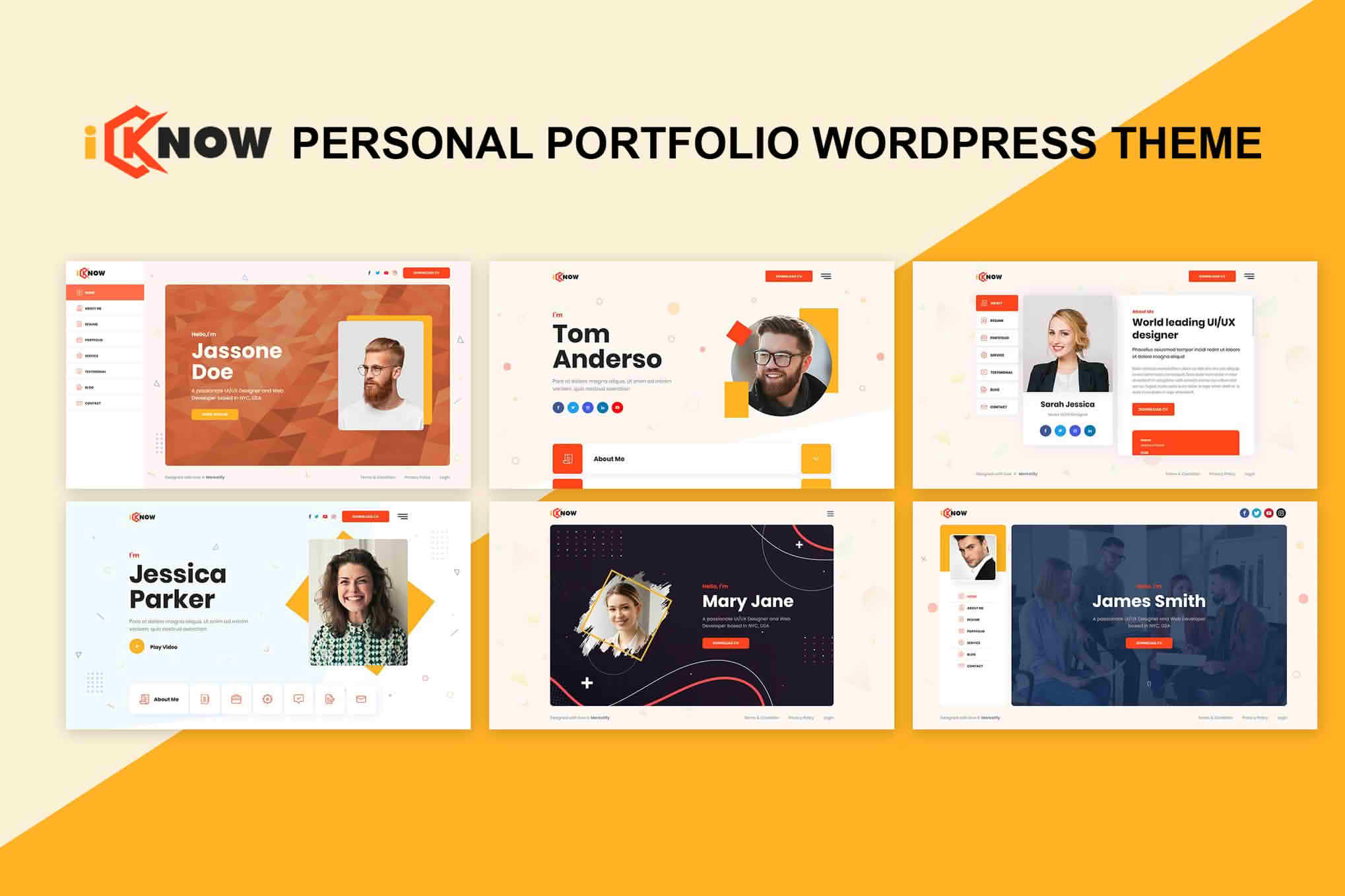 Download iKnow - Personal Portfolio WordPress Theme GPL WordPress Plugin