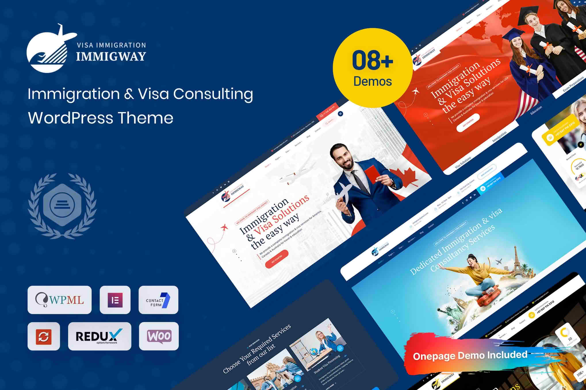Download Immigway - Immigration and Visa Consulting WordPress Theme GPL WordPress Plugin