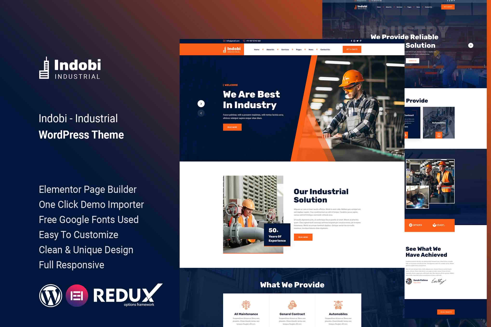 Download Indobi - Industrial WordPress Theme GPL WordPress Plugin