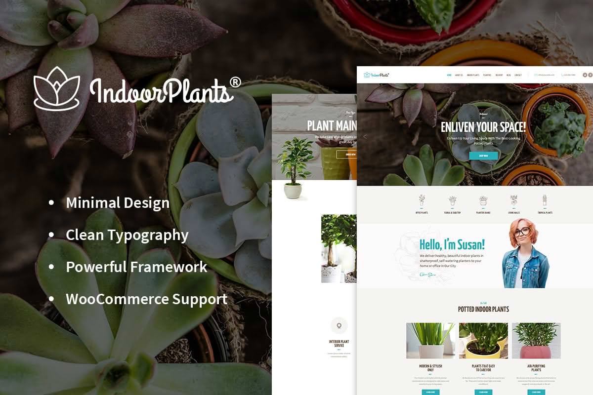 Download Indoor Plants | Houseplants store & Gardening WordPress Theme GPL WordPress Plugin