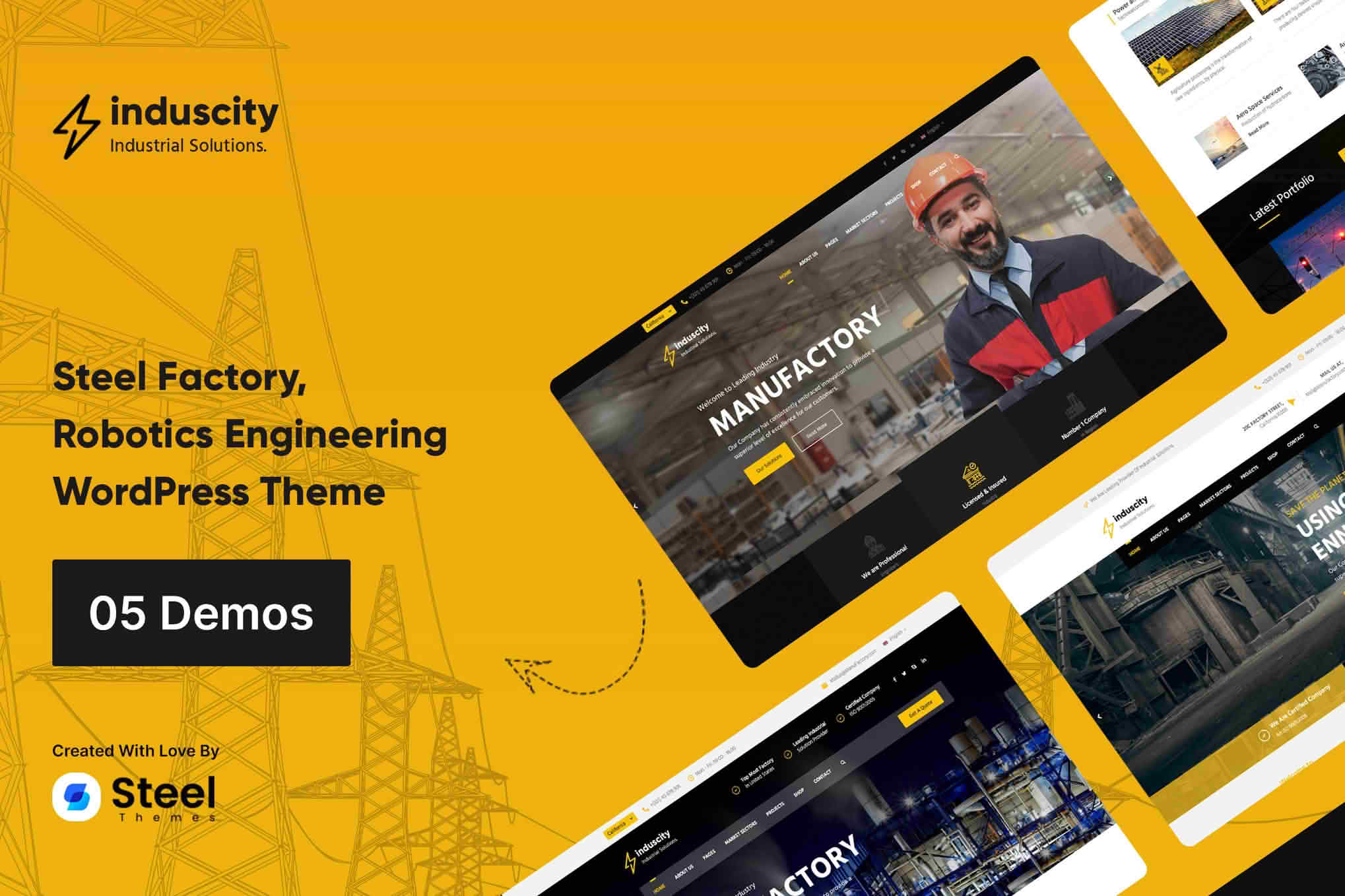Download Induscity - Factory and Manufacturing WordPress Theme GPL WordPress Plugin