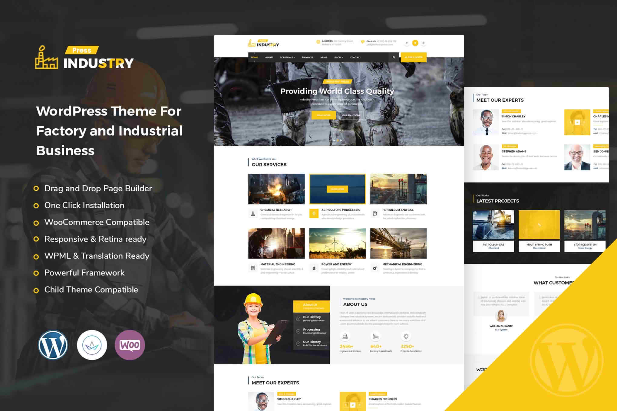Download Industrie - Factory & Industry WordPress Theme GPL WordPress Plugin