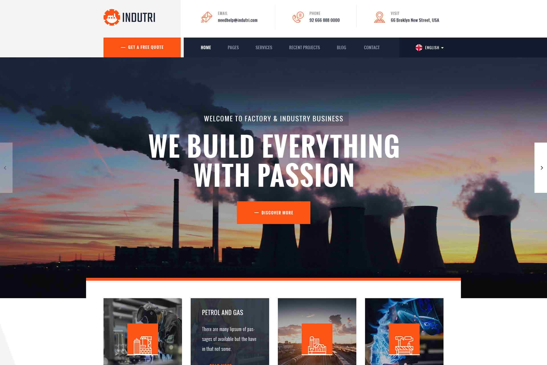 Download Indutri – Factory & Industrial WordPress Theme GPL WordPress Plugin