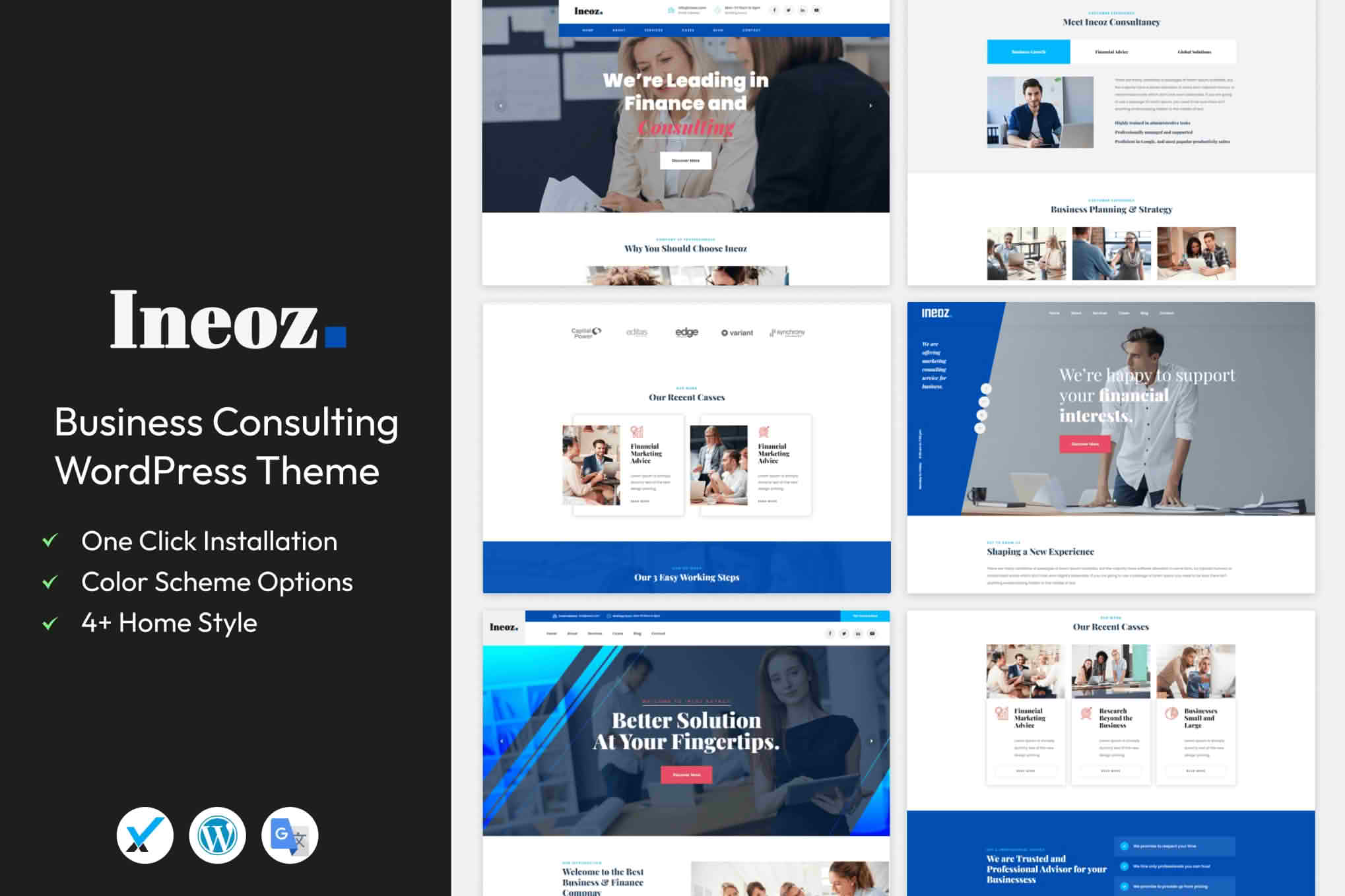 Download Ineoz - Business Consulting WordPress Theme GPL WordPress Plugin