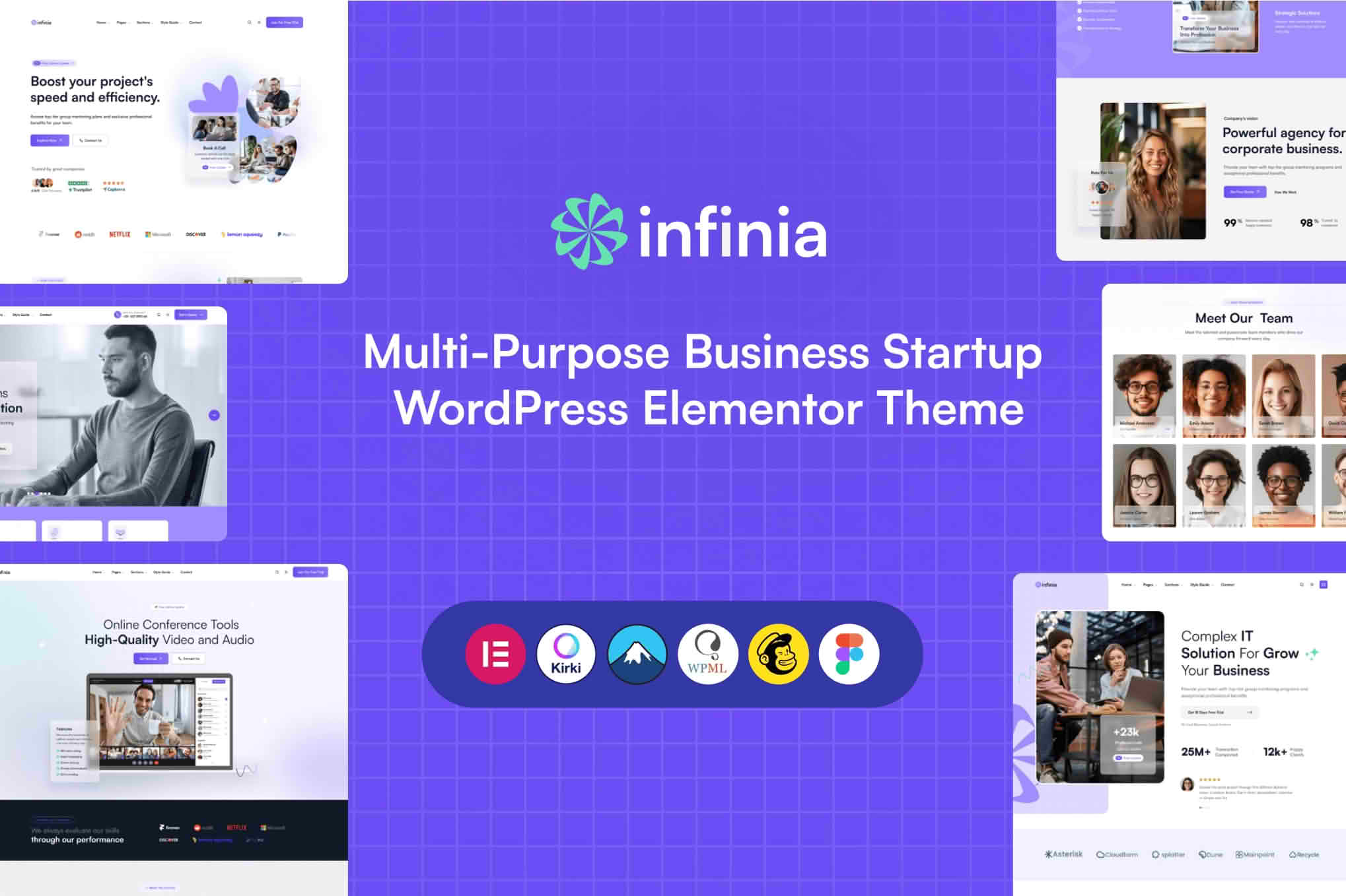 Download Infinia - Multipurpose Business Startup WordPress Elementor Theme GPL WordPress Plugin