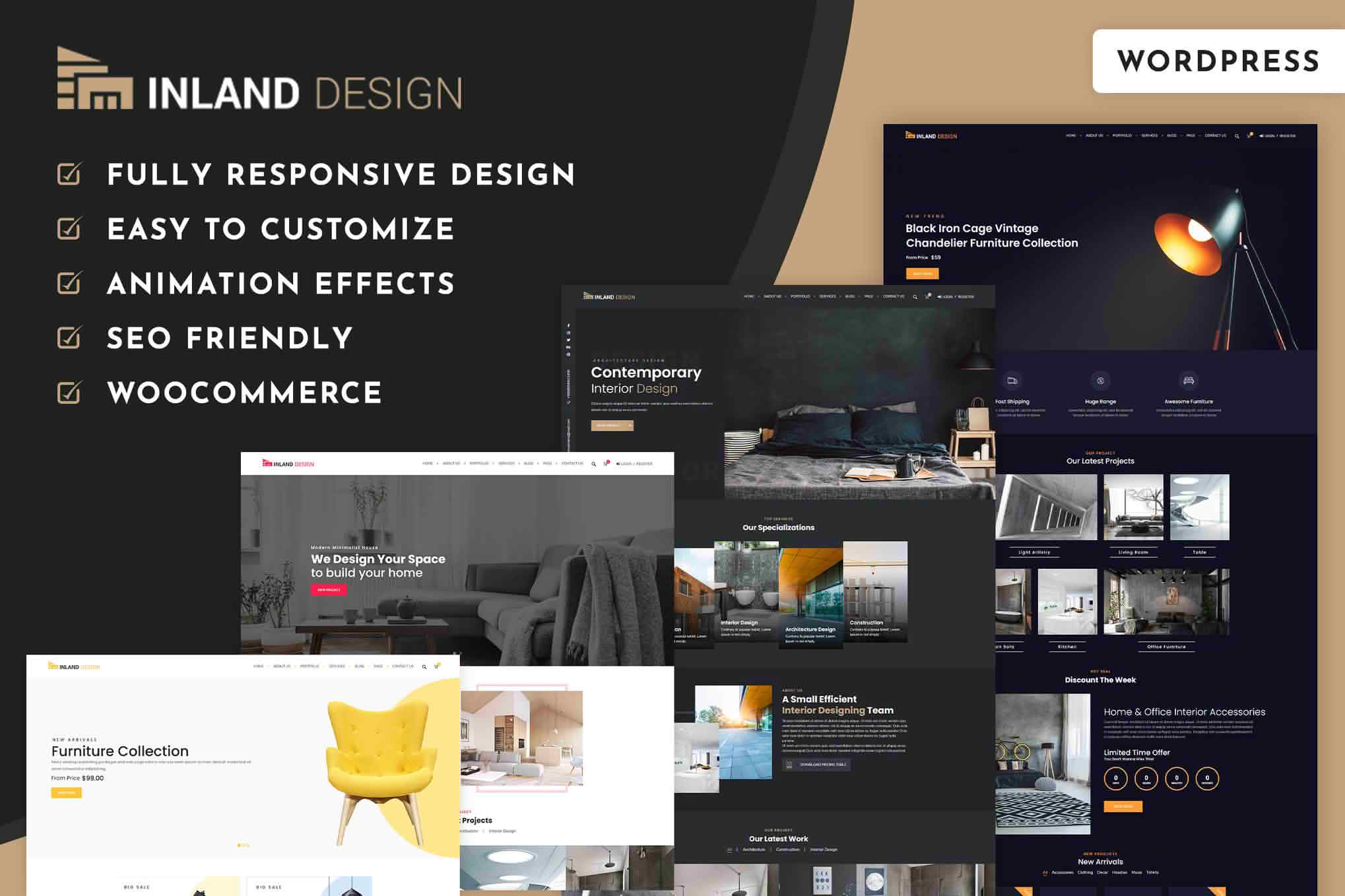 Download Inland - Architecture & Interior Design WordPress Theme GPL WordPress Plugin