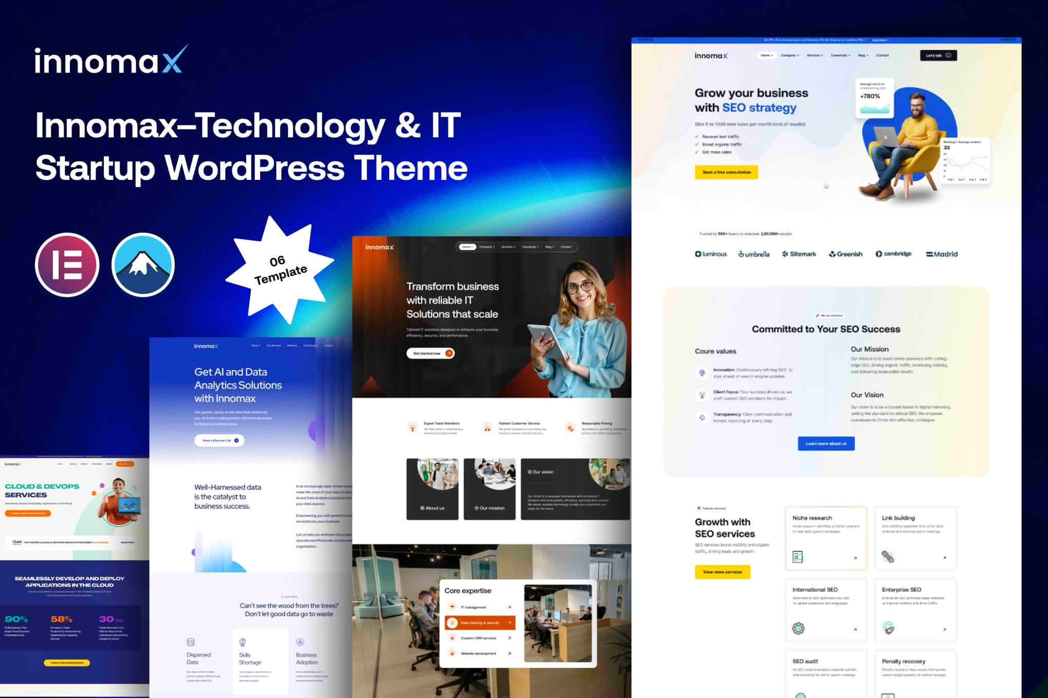 Download Innomax – Technology & IT Startup WordPress Theme GPL WordPress Plugin