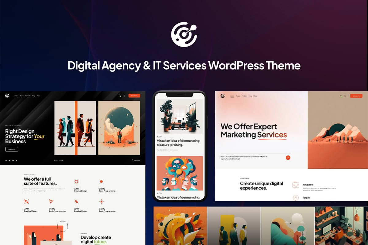 Download Inset - Digital Agency & IT Services WordPress Theme GPL WordPress Plugin